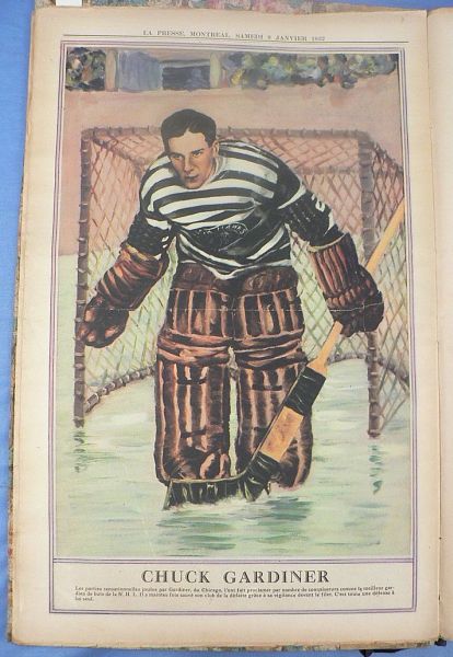 LP 1932 Chuck Gardiner Hockey